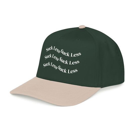 Embroidered "Suck Less" Graphic, Casual Snapback Hat
